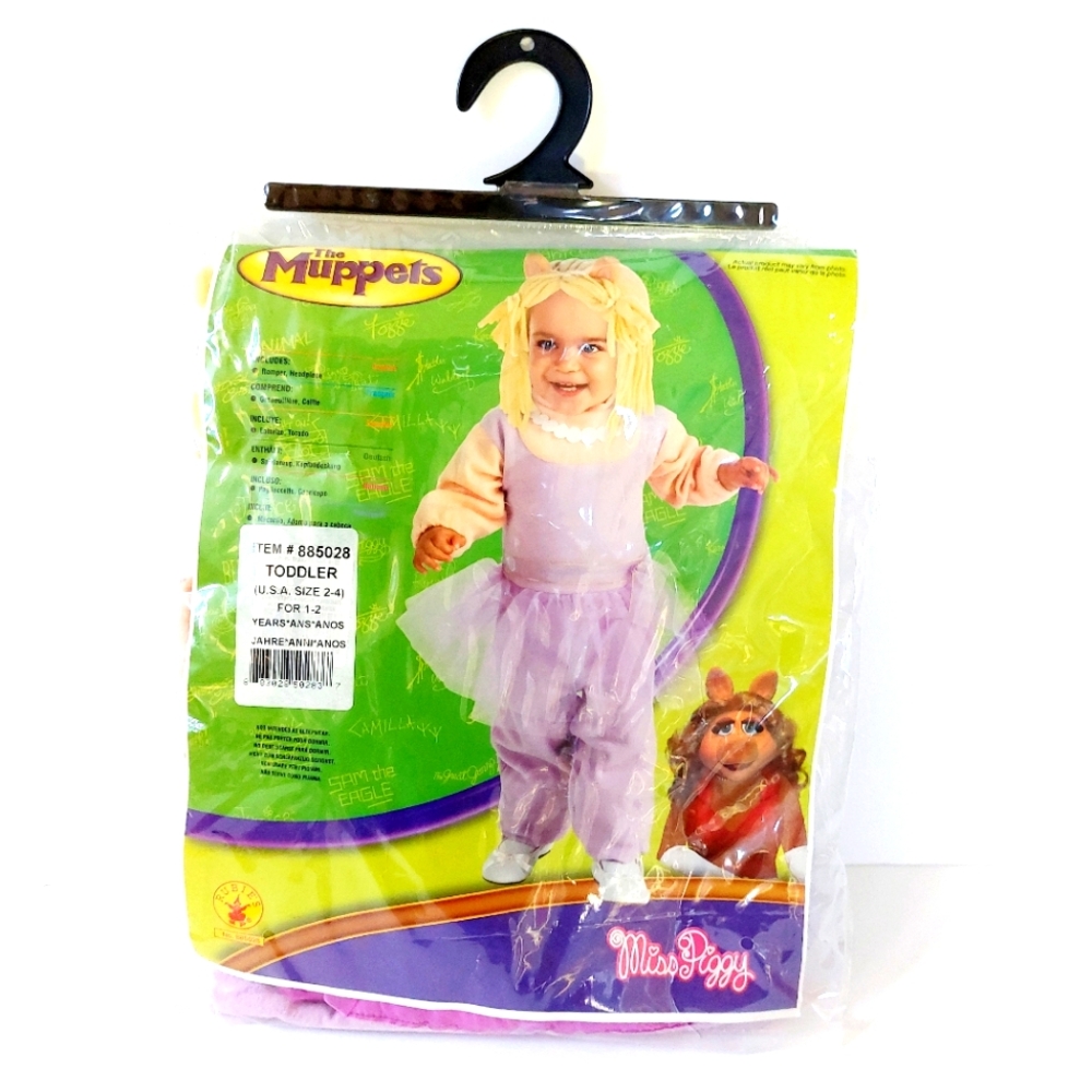 2pc Miss Piggy Muppet Costume Toddler‎ for 1-2 years old